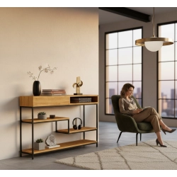 KONSOLA  DREWNO LITE DĄB OLCHA SKD-310